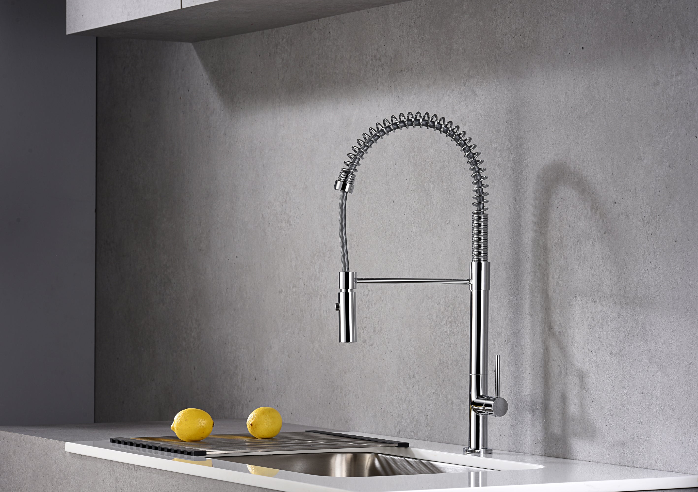 Alternate Image for Karran Bluffton Single Lever Handle Lead-free Brass ADA Kitchen Faucet, Pull Down, Chrome, KKF220C