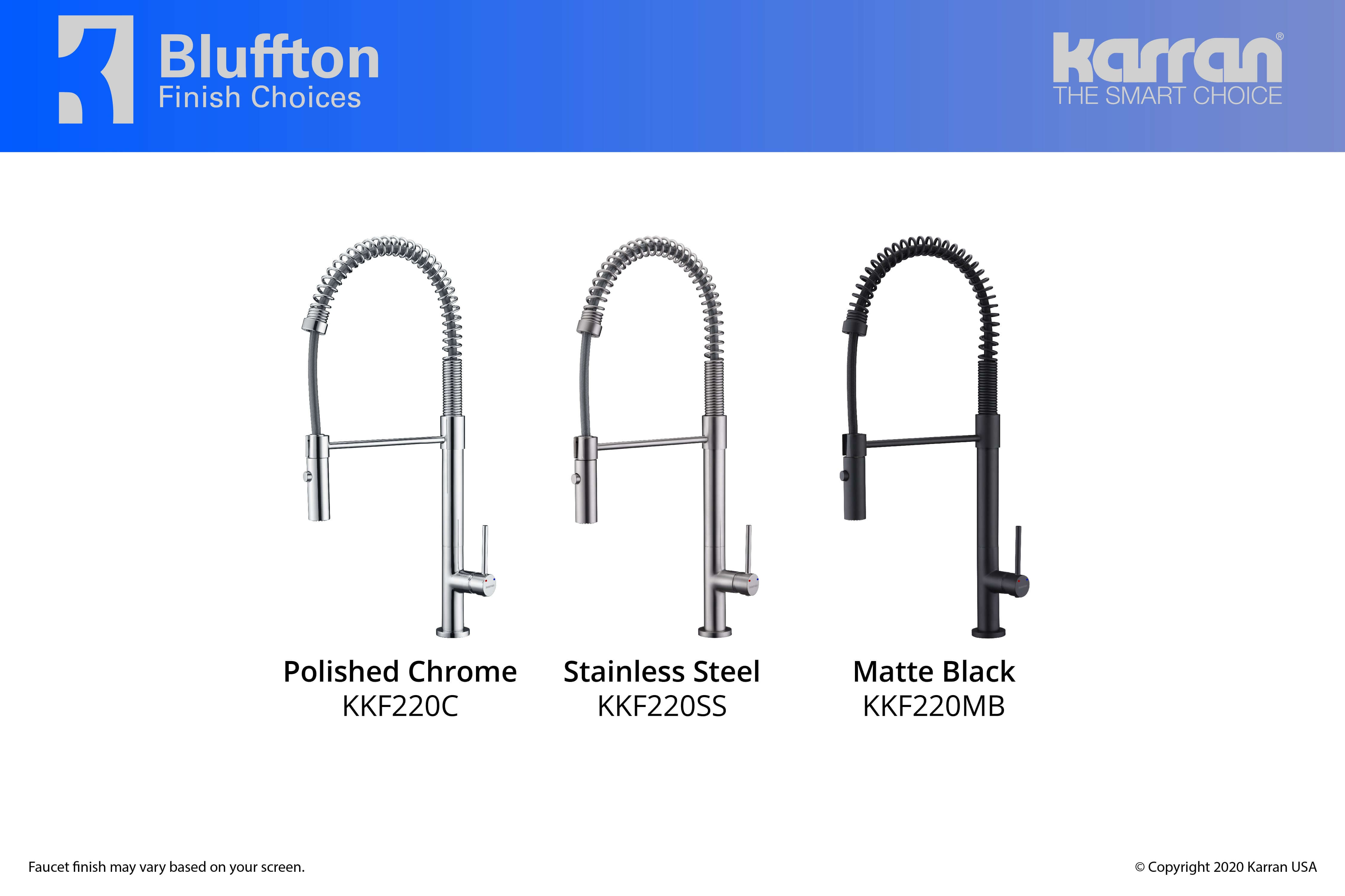 Alternate Image for Karran Bluffton Single Lever Handle Lead-free Brass ADA Kitchen Faucet, Pull Down, Matte Black, KKF220MB