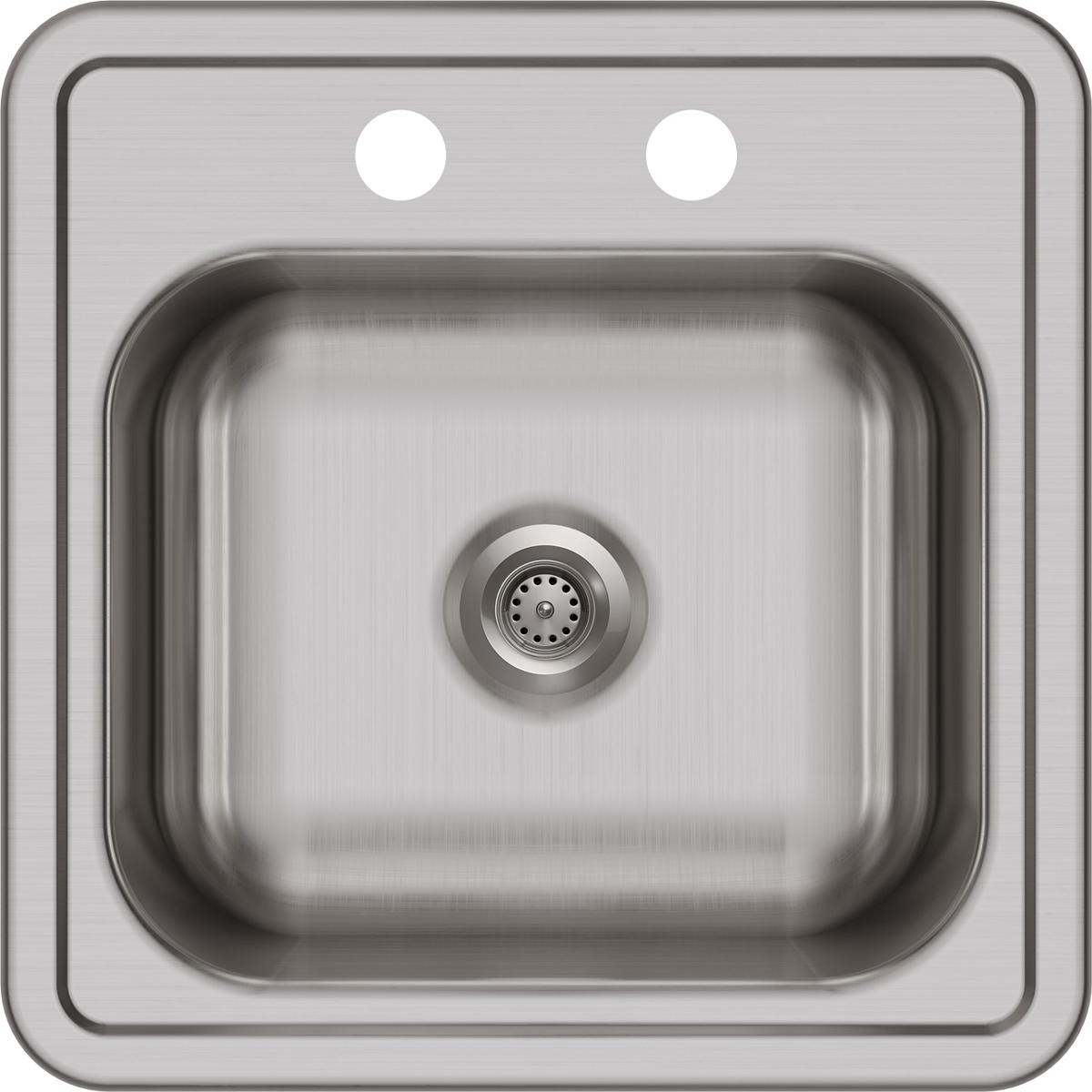Alternate Image for Elkay Dayton 15" Stainless Steel Bar Sink Kit, Satin, KP211515C