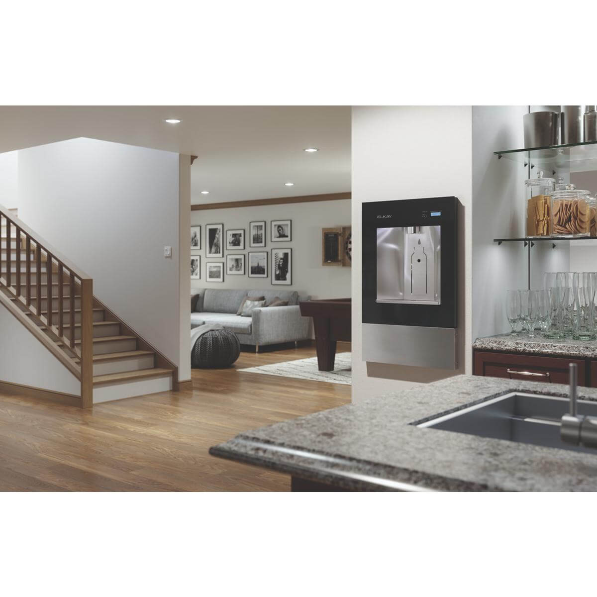 Alternate Image for Elkay LBWD00BKC ezH2O Liv Built-in Filtered Water Dispenser, Non-refrigerated, Midnight