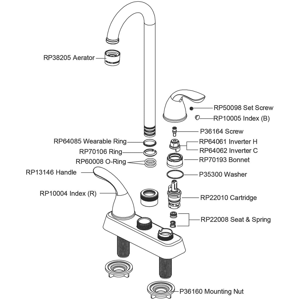 Alternate Image for Elkay LK2477CR Everyday Bar Deck Mount Faucet and Lever Handles Chrome