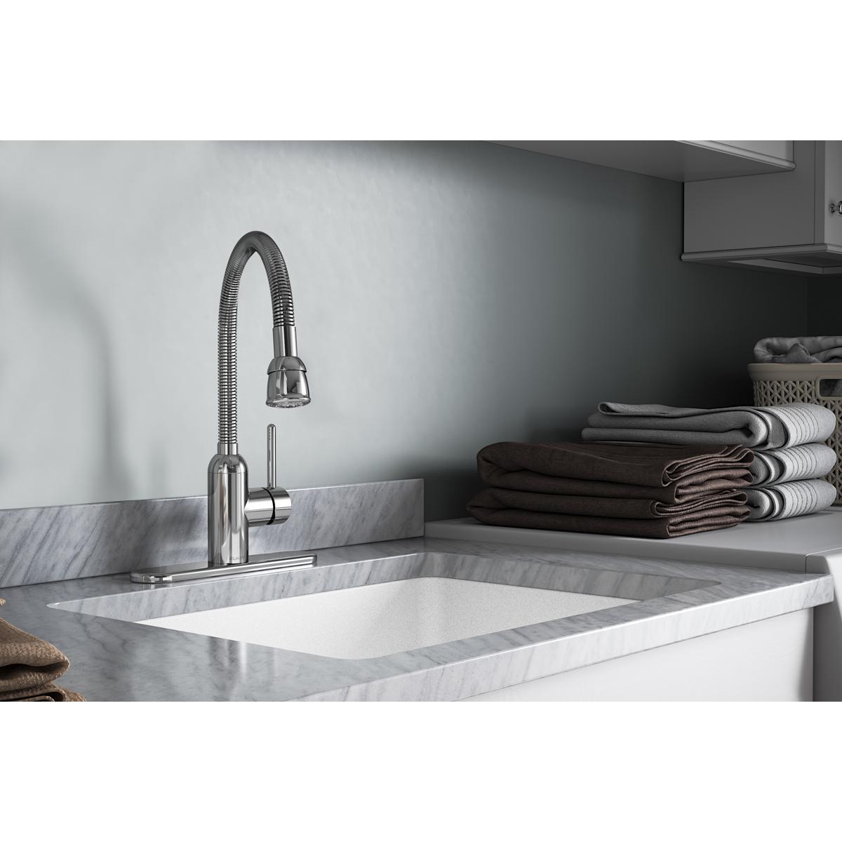 Elkay LK2500CR Pursuit Laundry/Utility Faucet with Flexible Spout Forw