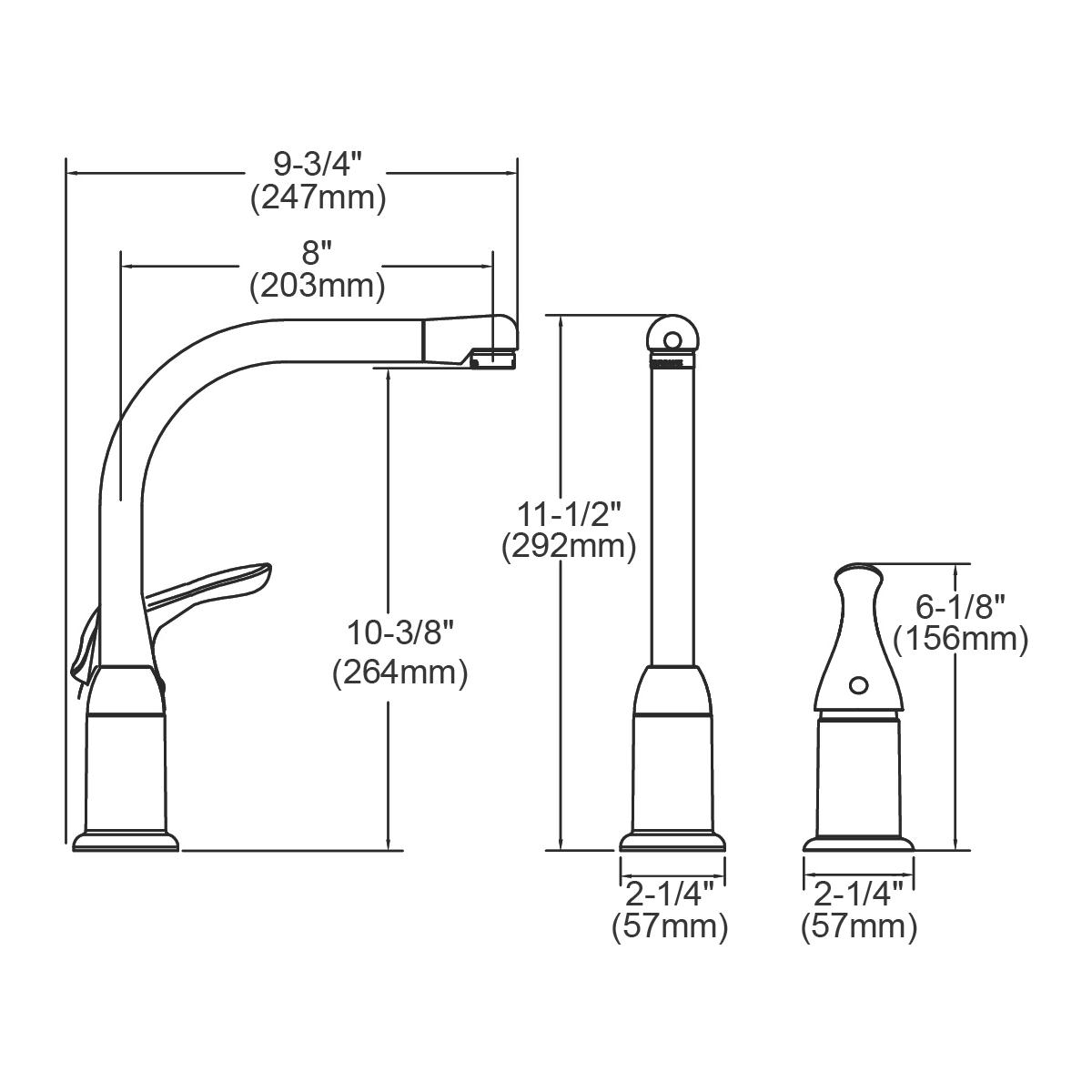Alternate Image for Elkay LK3000CR Everyday Kitchen Deck Mount Faucet with Remote Lever Handle Chrome