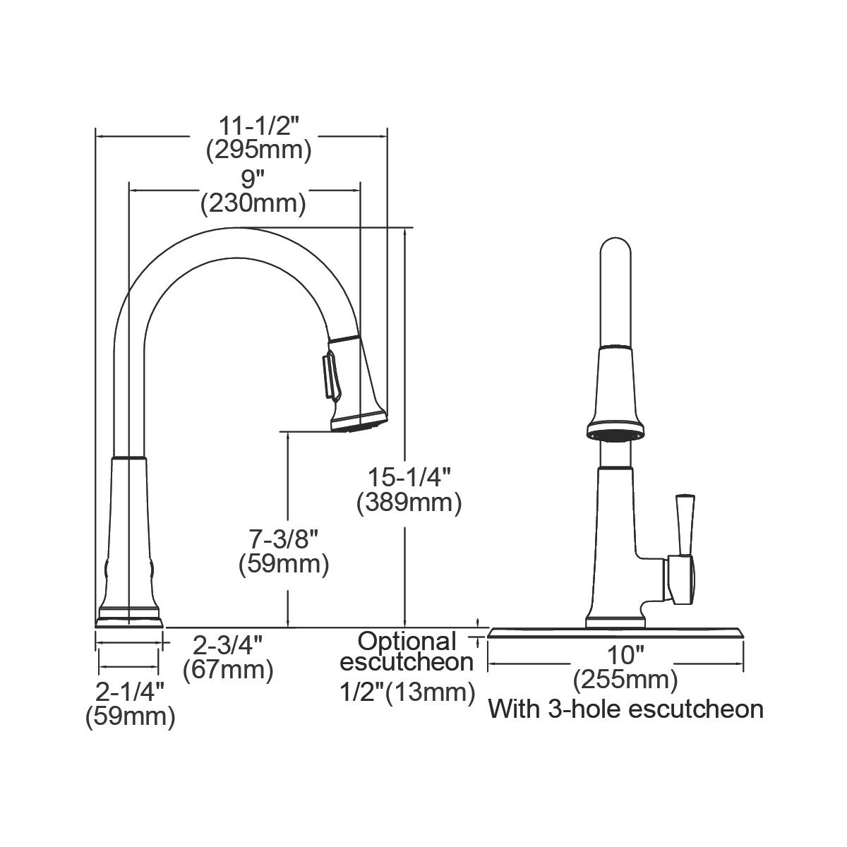 Alternate Image for Elkay LK6000CR Everyday Single Hole Deck Mount Kitchen Faucet with Pull-down Spray Forward Only Lever Handle Chrome