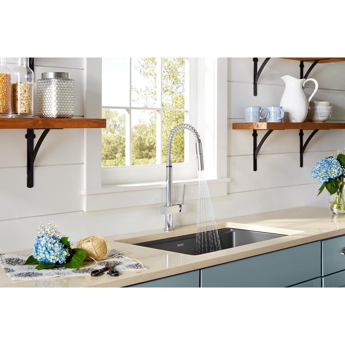 Elkay LKAV2031CR Avado Single Hole Kitchen Faucet with Semi-professional Spout and Lever Handle Chrome