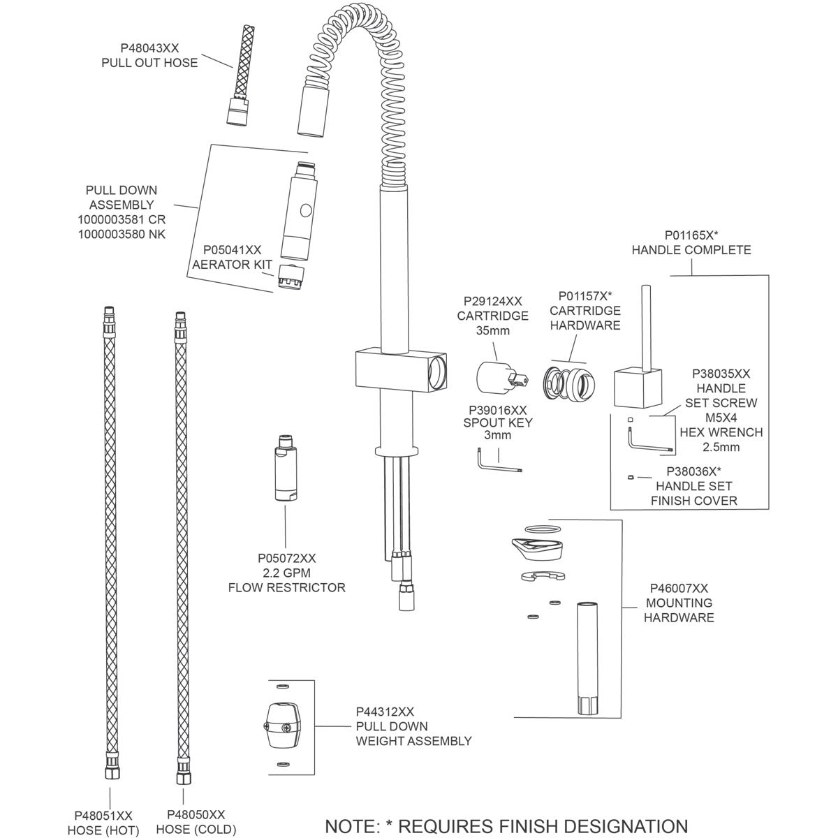 Alternate Image for Elkay LKAV2031NK Avado Single Hole Kitchen Faucet with Semi-professional Spout and Lever Handle Brushed Nickel