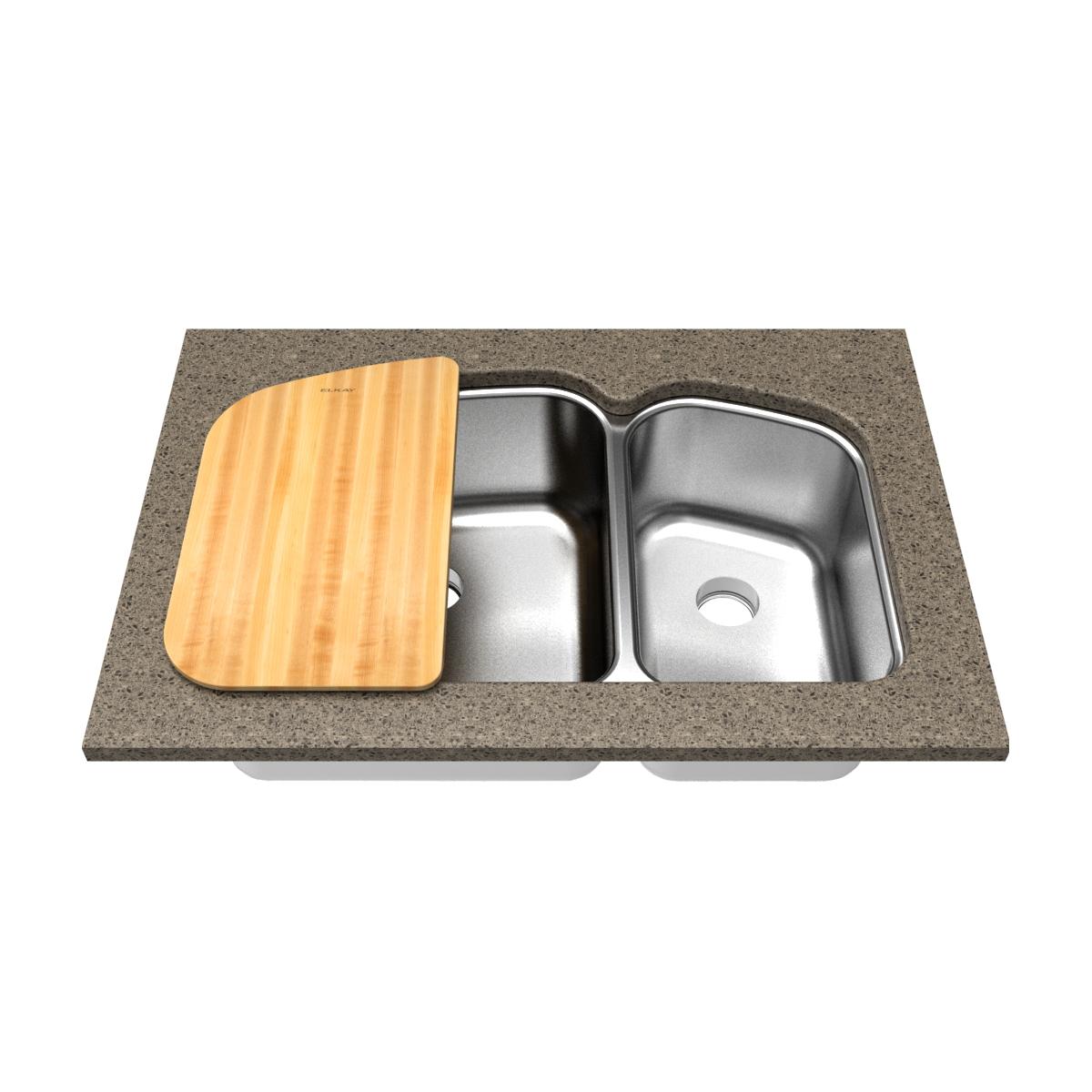 Elkay LKCB1520LUHW Hardwood 12" x 20-11/16" x 1" Cutting Board (Undermount installation)