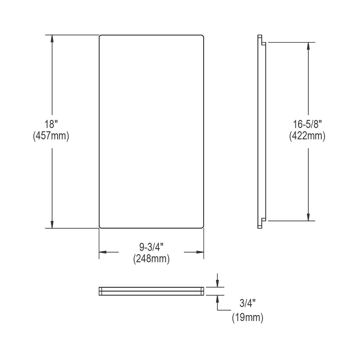 Alternate Image for Elkay LKCBF17HW Crosstown Hardwood 18" x 9-3/4" x 3/4" Cutting Board