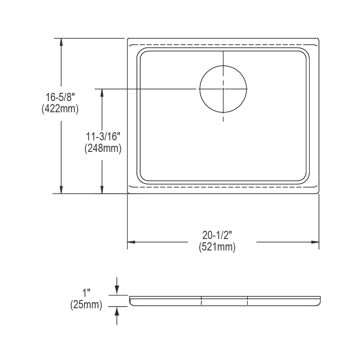 Alternate Image for Elkay LKCBF2115HW Hardwood 20-1/2" x 16-5/8" x 1" Cutting Board