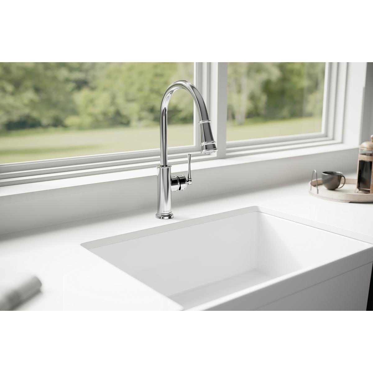 Alternate Image for Elkay LKEC2031CR Explore Single Hole Kitchen Faucet with Pull-down Spray and Forward Only Lever Handle Chrome