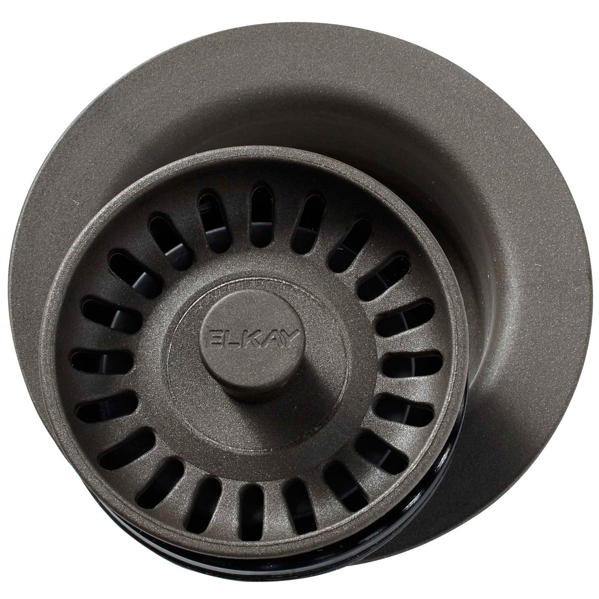 Alternate Image for Elkay LKQD35CN Polymer 3-1/2" Disposer Flange with Removable Basket Strainer and Rubber Stopper Chestnut