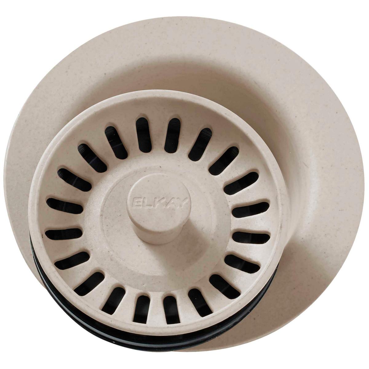 Alternate Image for Elkay LKQD35PT Polymer 3-1/2" Disposer Flange with Removable Basket Strainer and Rubber Stopper Putty