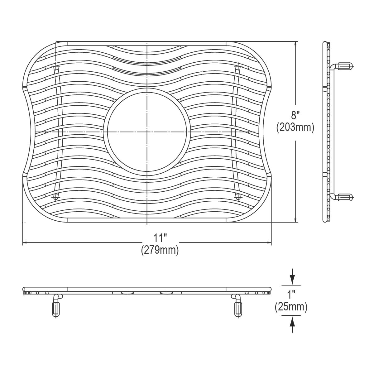Elkay LKWBG1209SS Stainless Steel 11" x 8" x 1" Bottom Grid - The Sink Boutique