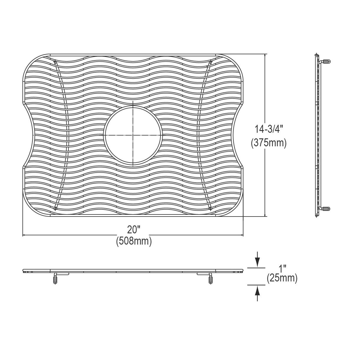 Alternate Image for Elkay LKWBG2115SS Stainless Steel 20" x 14-3/4" x 1" Bottom Grid