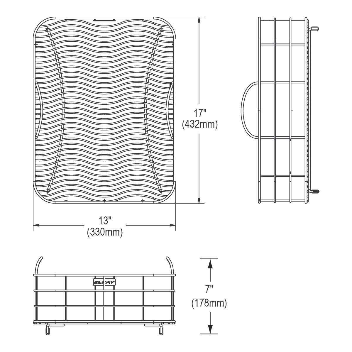 Alternate Image for Elkay LKWRB1418SS Stainless Steel 13" x 17" x 7" Rinsing Basket
