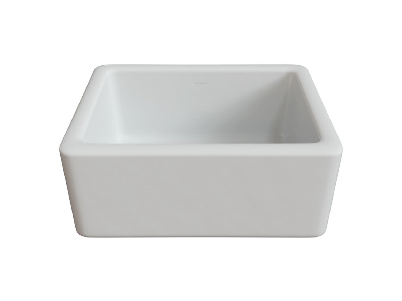 Alternate Image for Latoscana 24" Fireclay Single Bowl Farmhouse Apron Sink LNR2418W