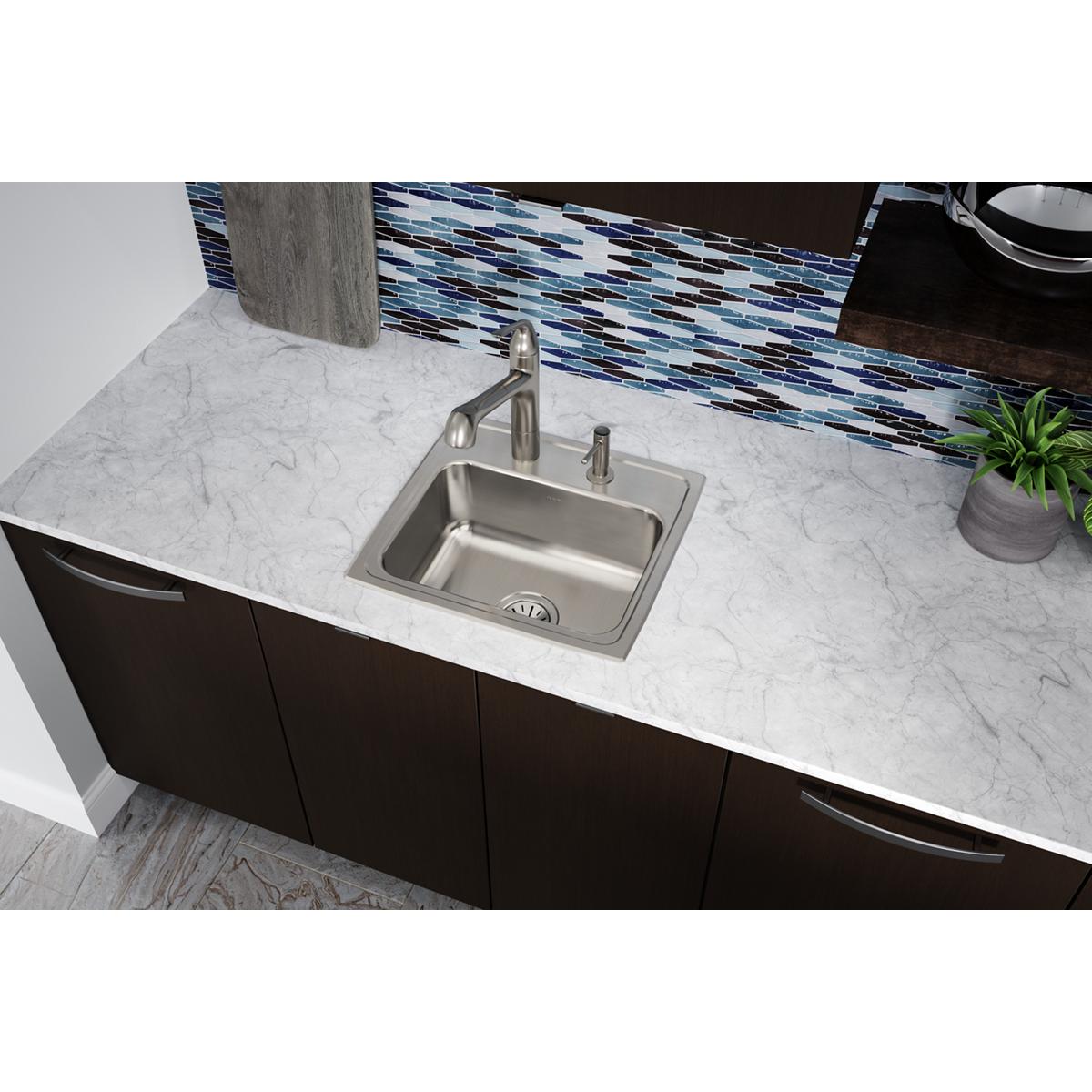 Elkay Lustertone Classic 19" Stainless Steel Kitchen Sink, Lustrous Satin, LR19183 - The Sink Boutique