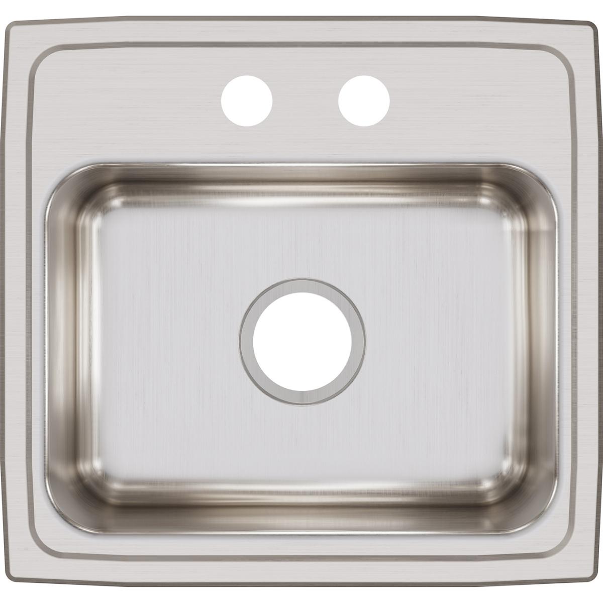 Elkay Lustertone Classic 19" Stainless Steel Kitchen Sink, Lustrous Satin, LR19182