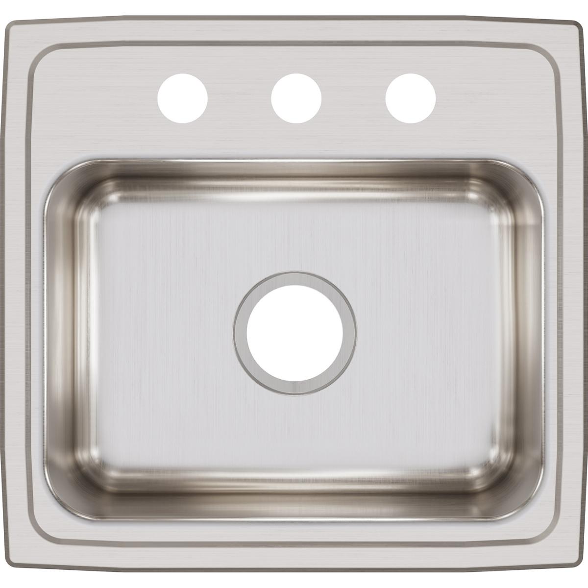 Elkay Lustertone Classic 19" Stainless Steel Kitchen Sink, Lustrous Satin, LR19183