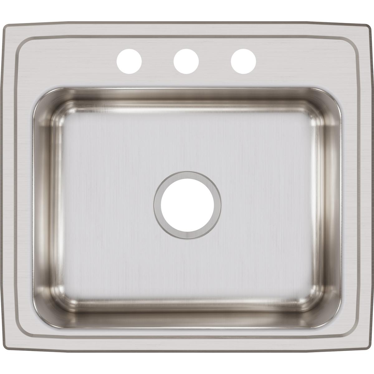 Elkay Lustertone Classic 22" Stainless Steel Kitchen Sink, Lustrous Satin, LR22193
