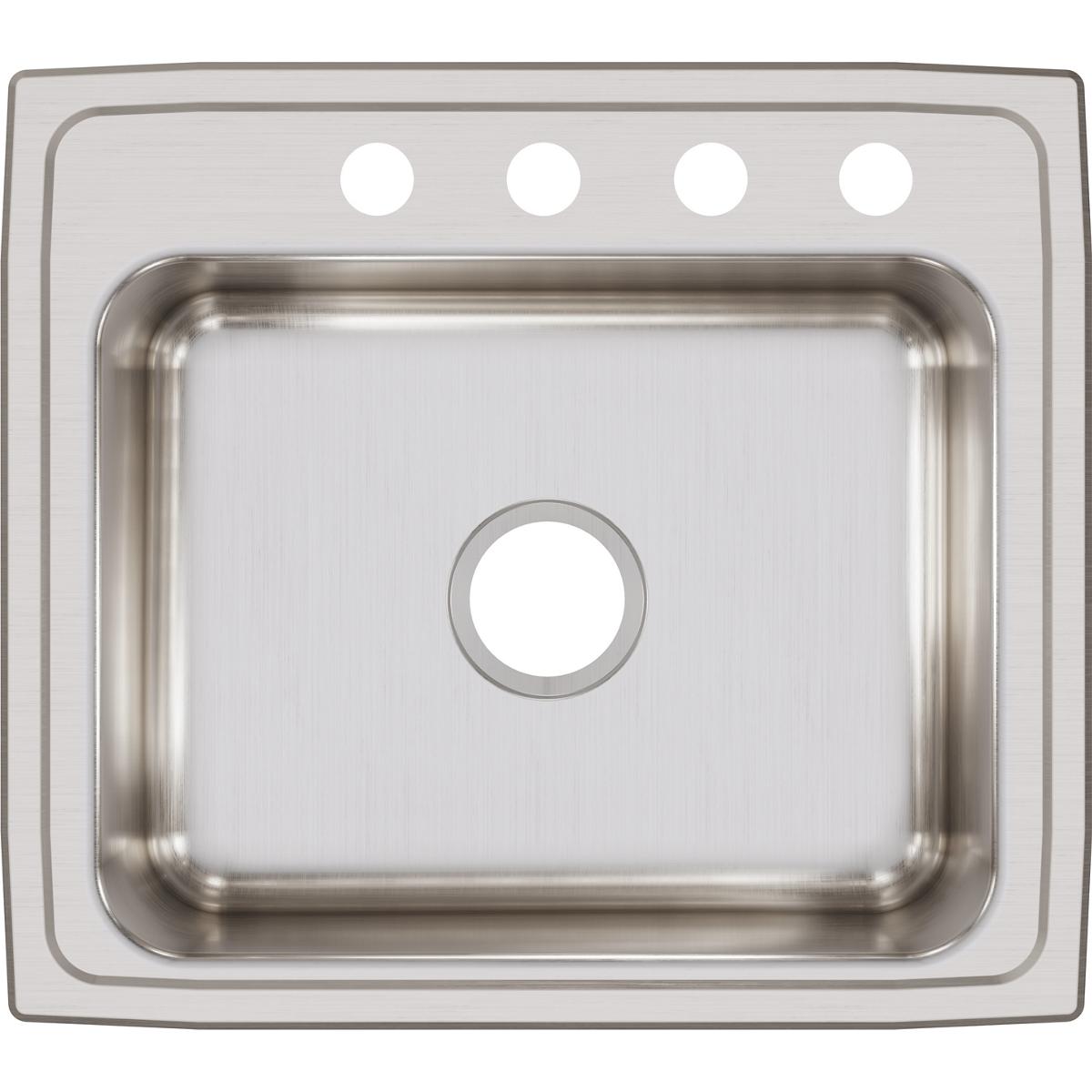 Elkay Lustertone Classic 22" Stainless Steel Kitchen Sink, Lustrous Satin, LR22194