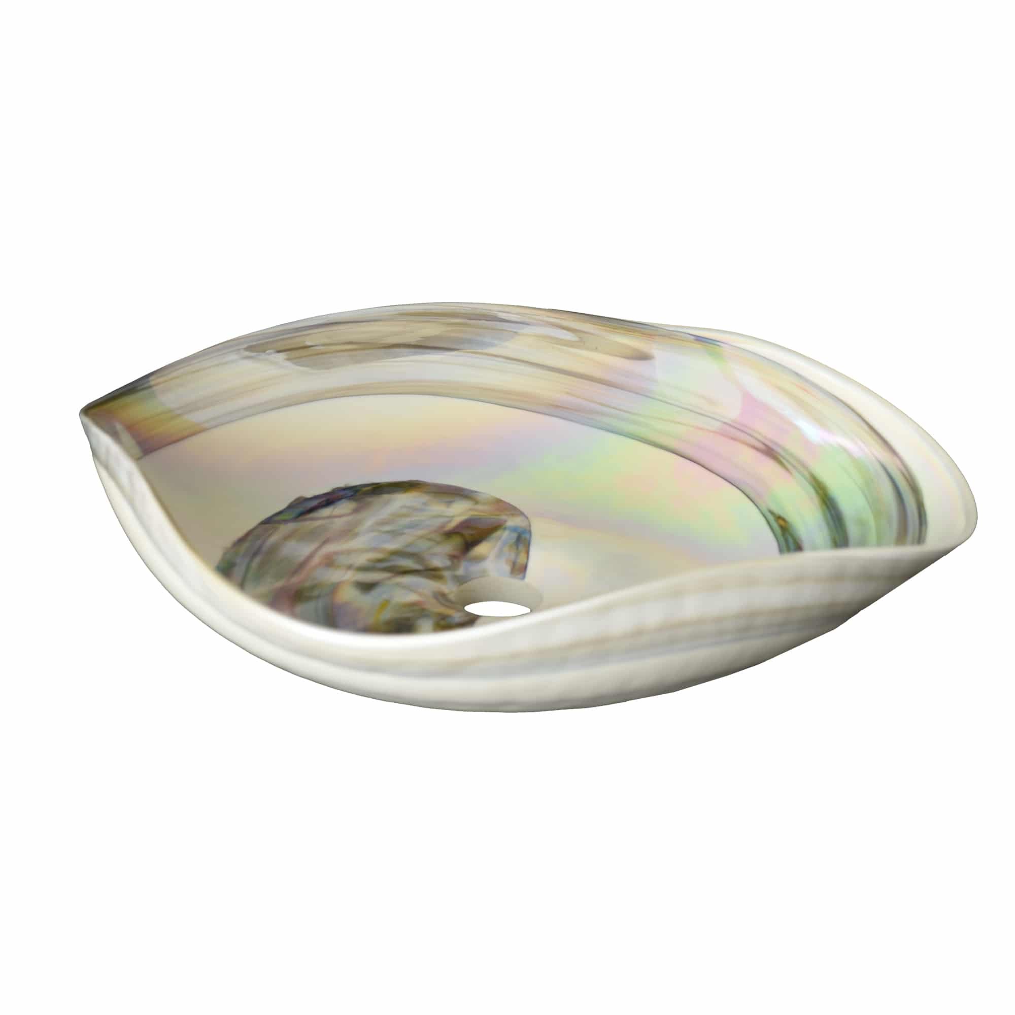 Alternate Image for Native Trails 36" Americana Vanity in Whitewash with Carrara Marble Top and Lido in Abalone, Single Faucet Hole, BND36-VB-CT-MG-001