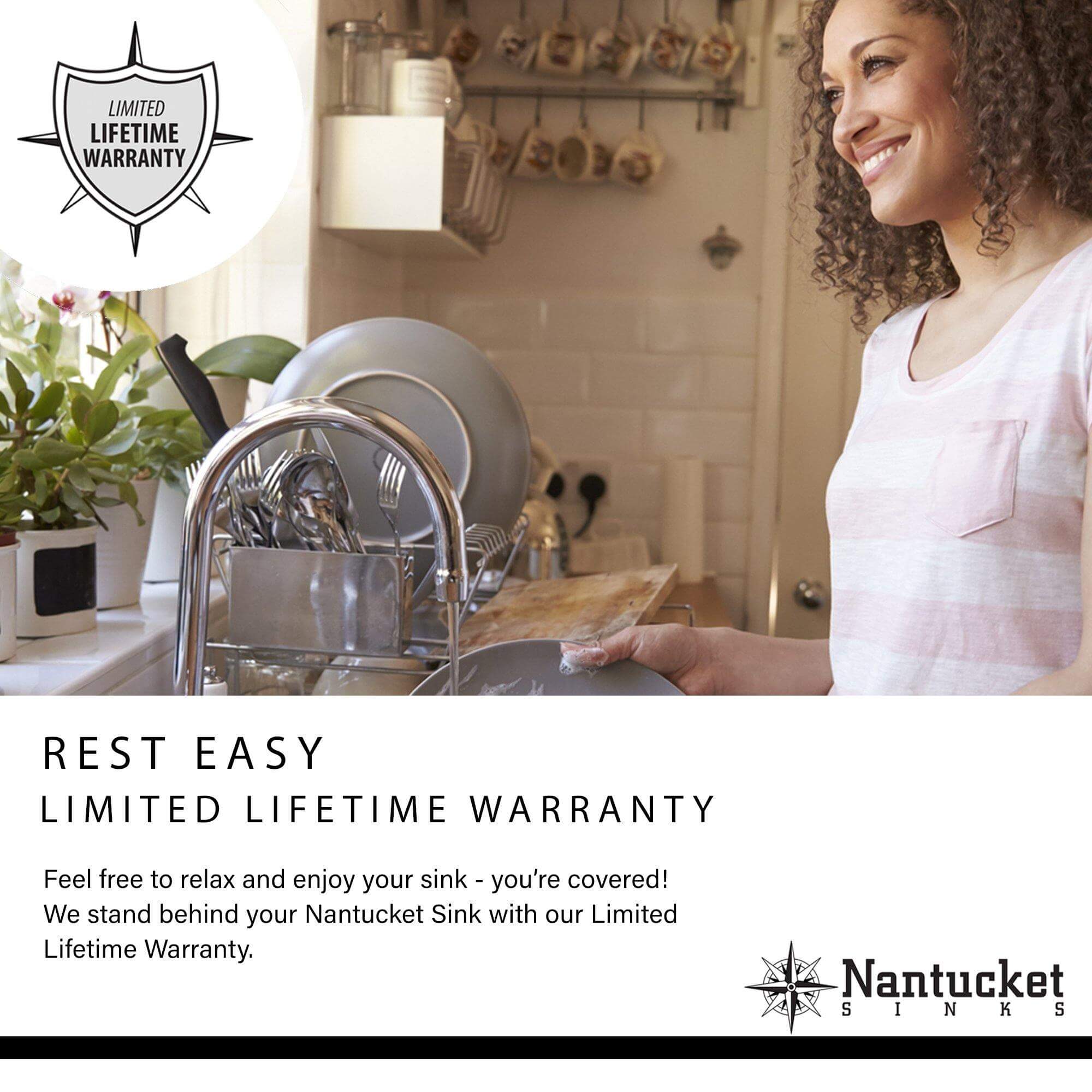 Alternate Image for Nantucket Sinks Pro Series 32" Undermount 304 Stainless Steel Kitchen Sink with Accessories, 16 Gauge, 55/45 Double Bowl, Silver, SR3219-OS-16