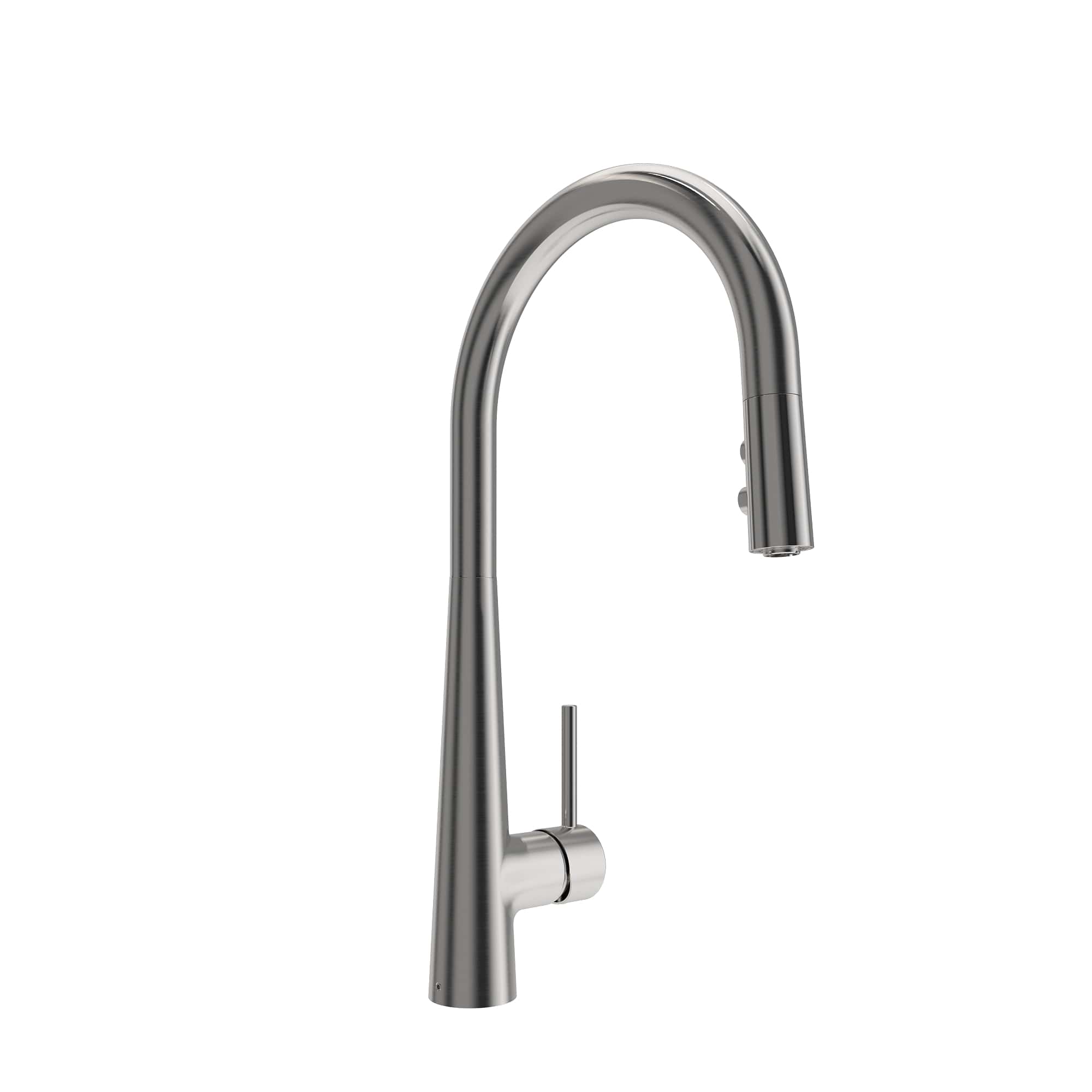 BOCCHI Lugano 1.75 GPM Brass Kitchen Faucet, Modern, Stainless Steel, 2025 0001 SS