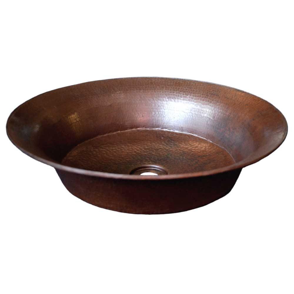 Alternate Image for Native Trails Maestro 16" Round Copper Bathroom Sink, Antique Copper, CPS271