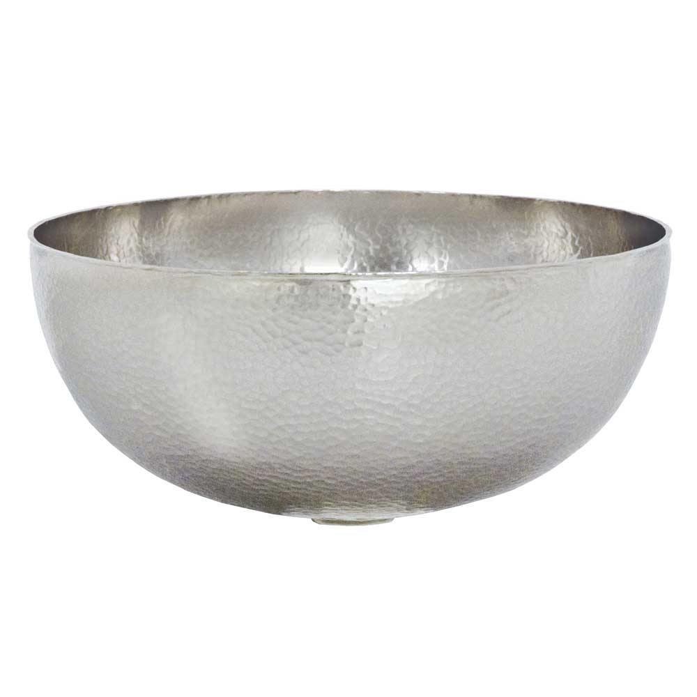 Native Trails Maestro 13" Round Nickel Bathroom Sink, Brushed Nickel, CPS566