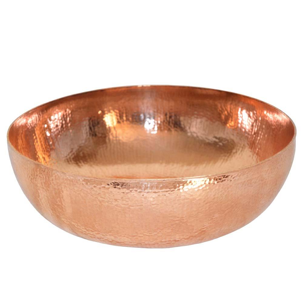 Native Trails Maestro 16" Round Copper Bathroom Sink, Polished Copper, CPS463