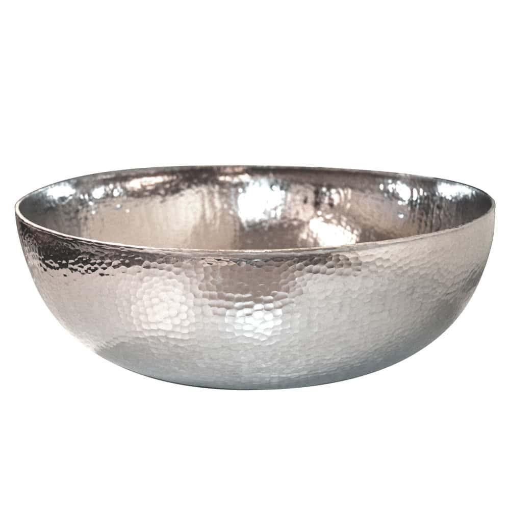 Native Trails Maestro 16" Round Nickel Bathroom Sink, Polished Nickel, CPS863