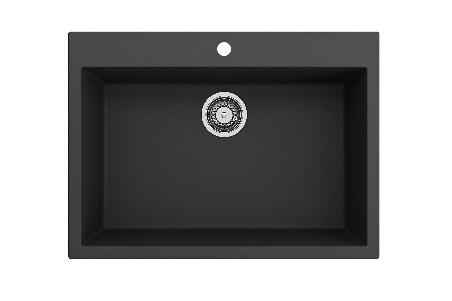 Alternate Image for BOCCHI Campino Uno 27" Dual Mount Granite Kitchen Sink Kit, Matte Black, 1634-504-0126