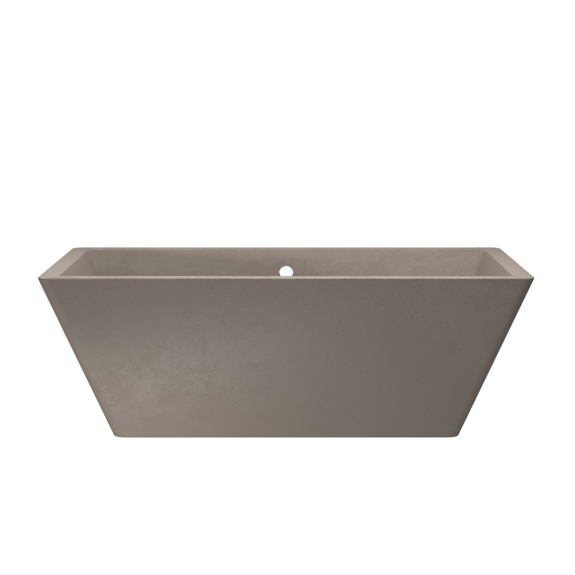 Alternate Image for Native Trails 66" NativeStone Concrete Mendocino Bathtub, Earth, NST6634-E