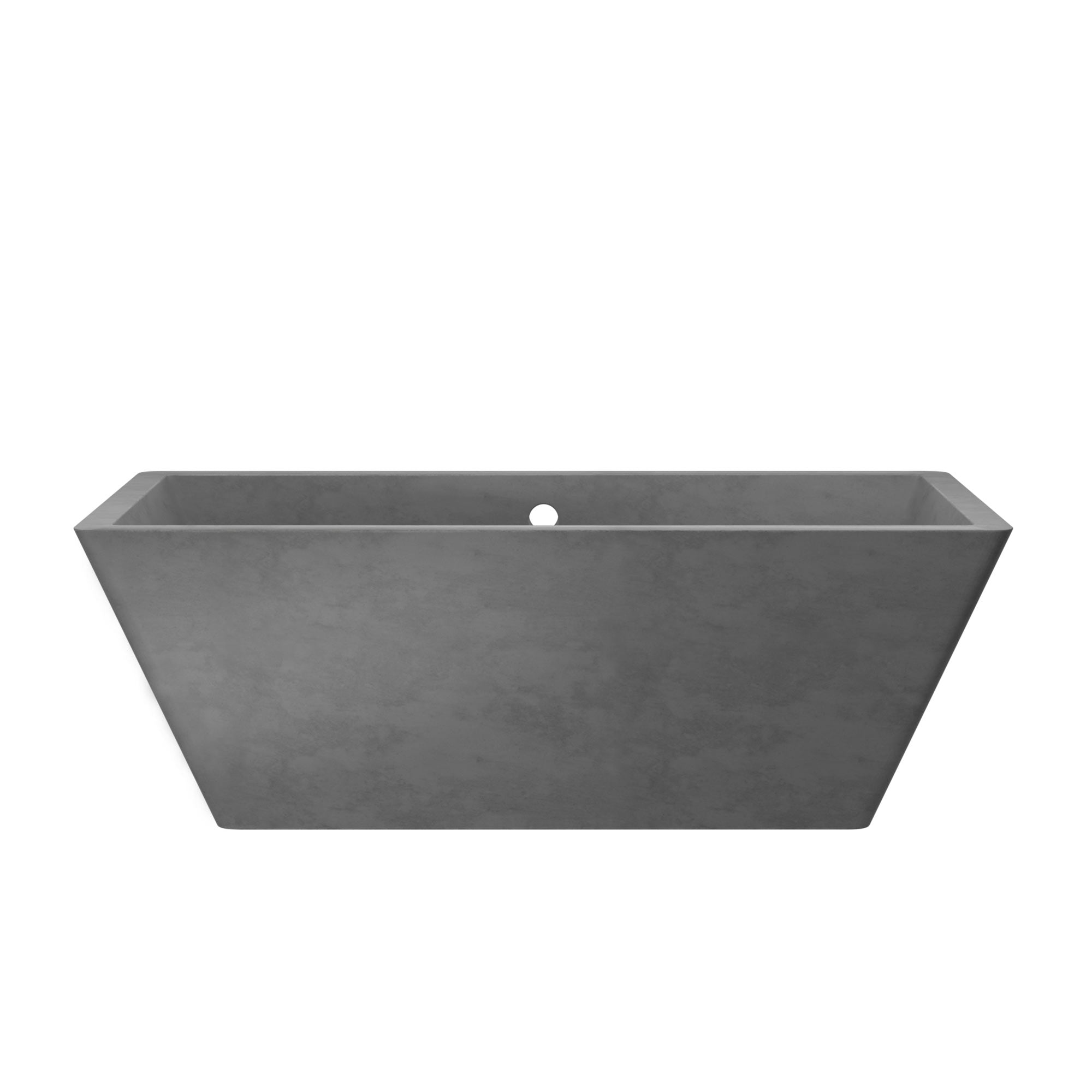 Alternate Image for Native Trails 66" NativeStone Concrete Mendocino Bathtub, Slate, NST6634-S