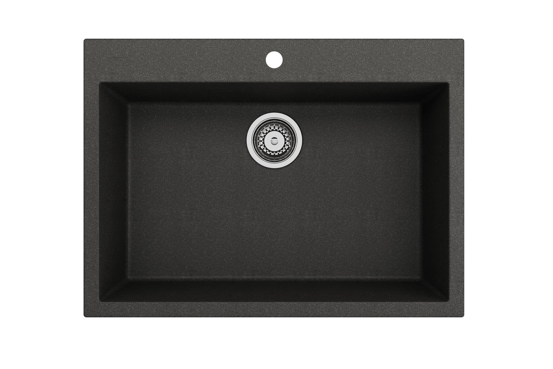 Alternate Image for BOCCHI Campino Uno 27" Dual Mount Granite Kitchen Sink Kit, Metallic Black, 1634-505-0126