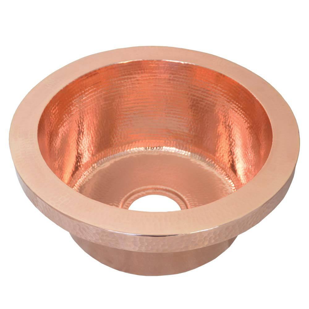 Native Trails Mojito 16" Copper Bar/Prep Sink, Polished Copper, CPS416