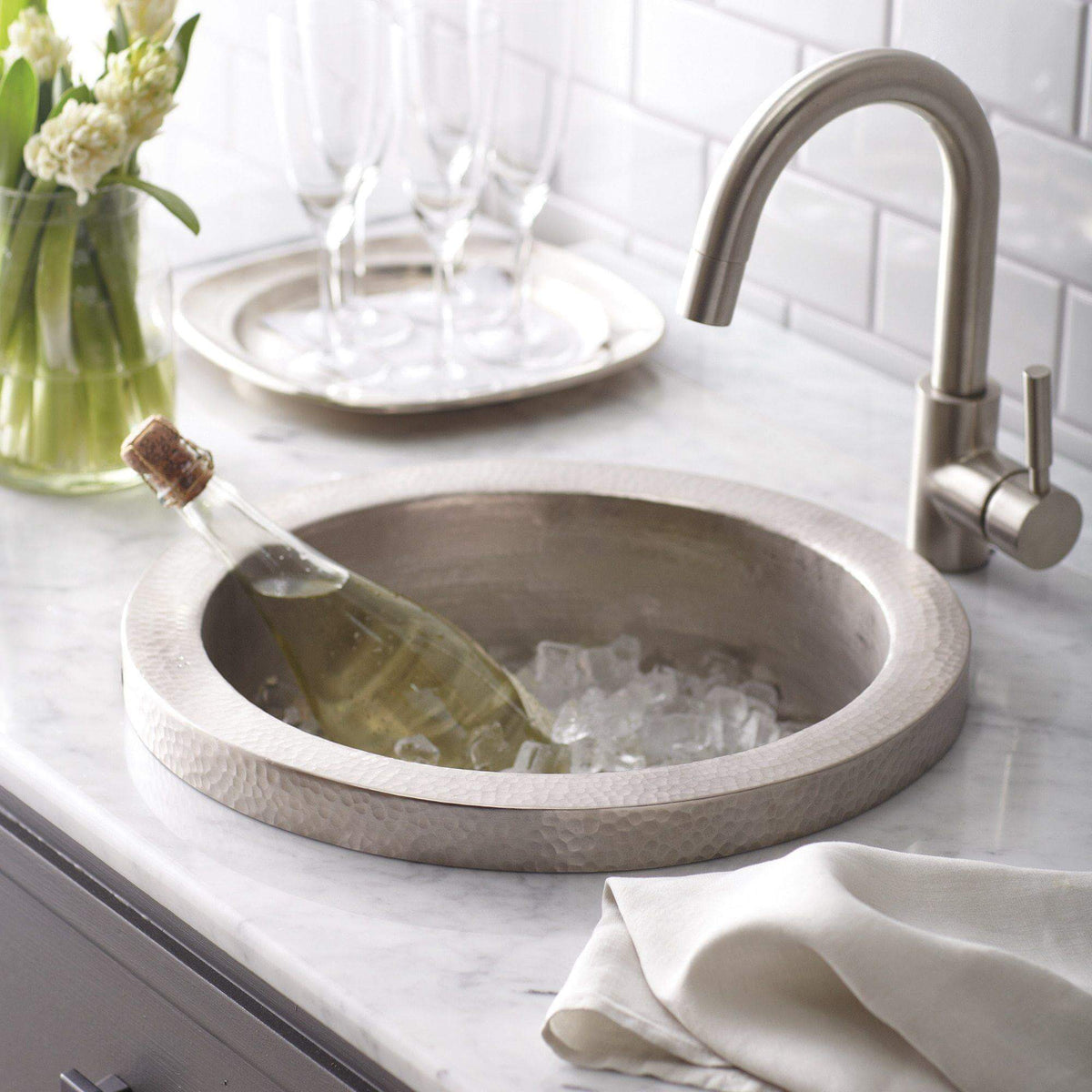 Alternate Image for Native Trails Mojito 16" Nickel Bar/Prep Sink, Brushed Nickel, CPS516