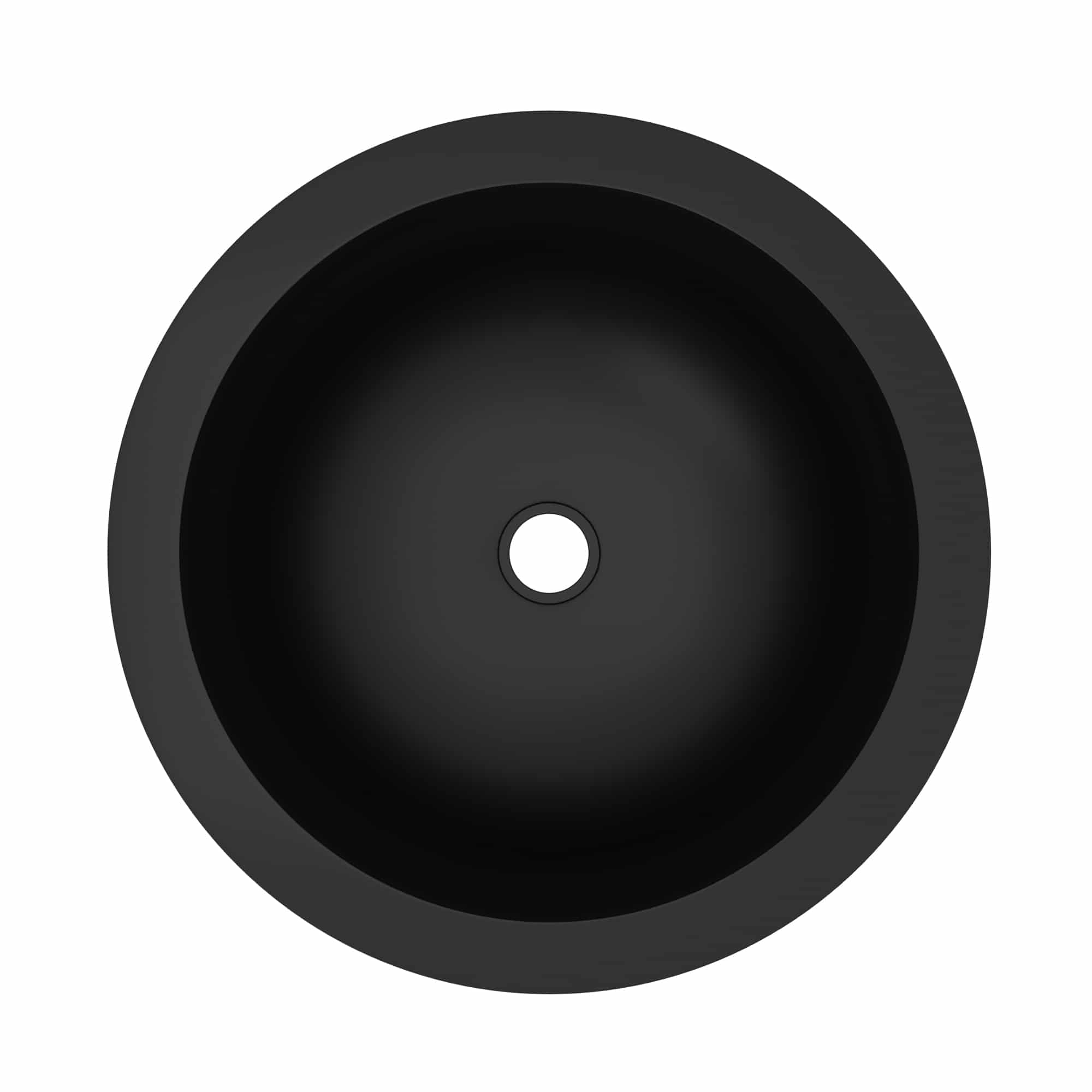 Alternate Image for Native Trails Morro 17" Round NativeStone Concrete Bathroom Sink, Charcoal, NSL1705-C