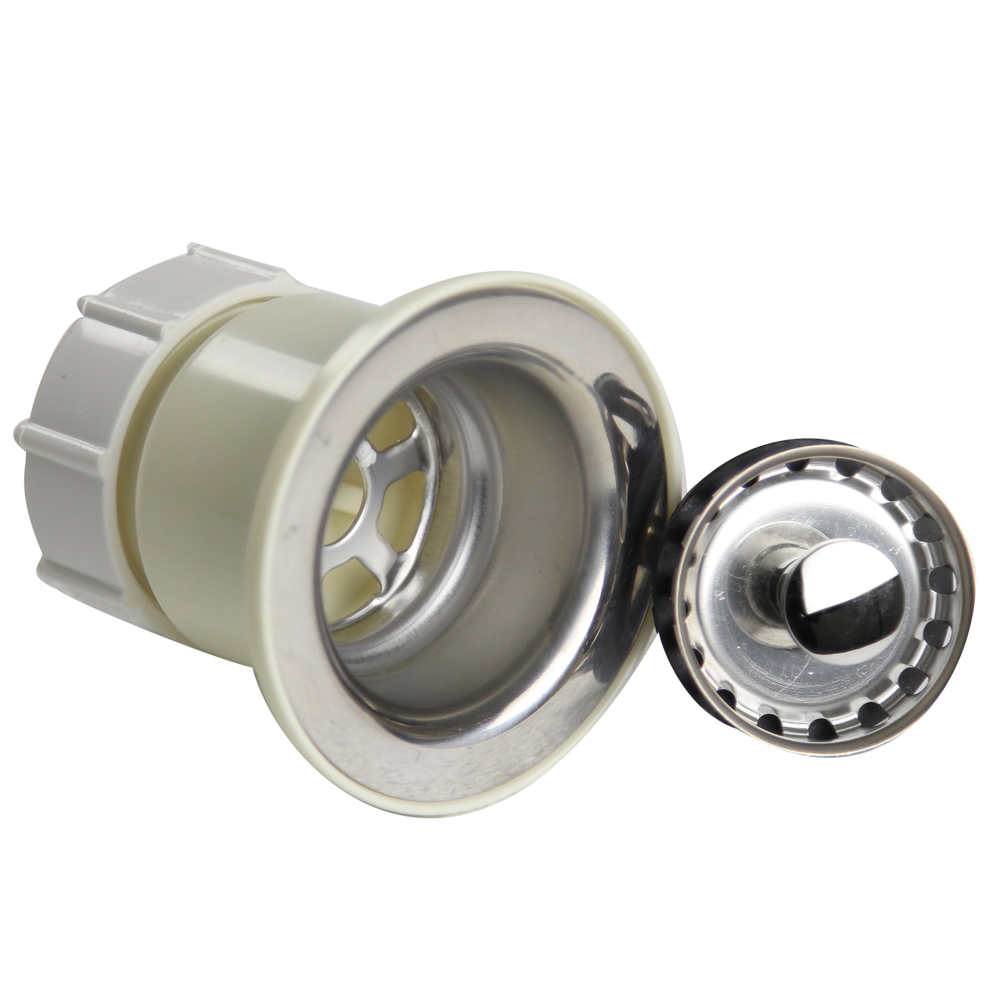 Alternate Image for Nantucket Sinks Junior Duo Bar Sink Drain In Stainless Steel NS-403SS