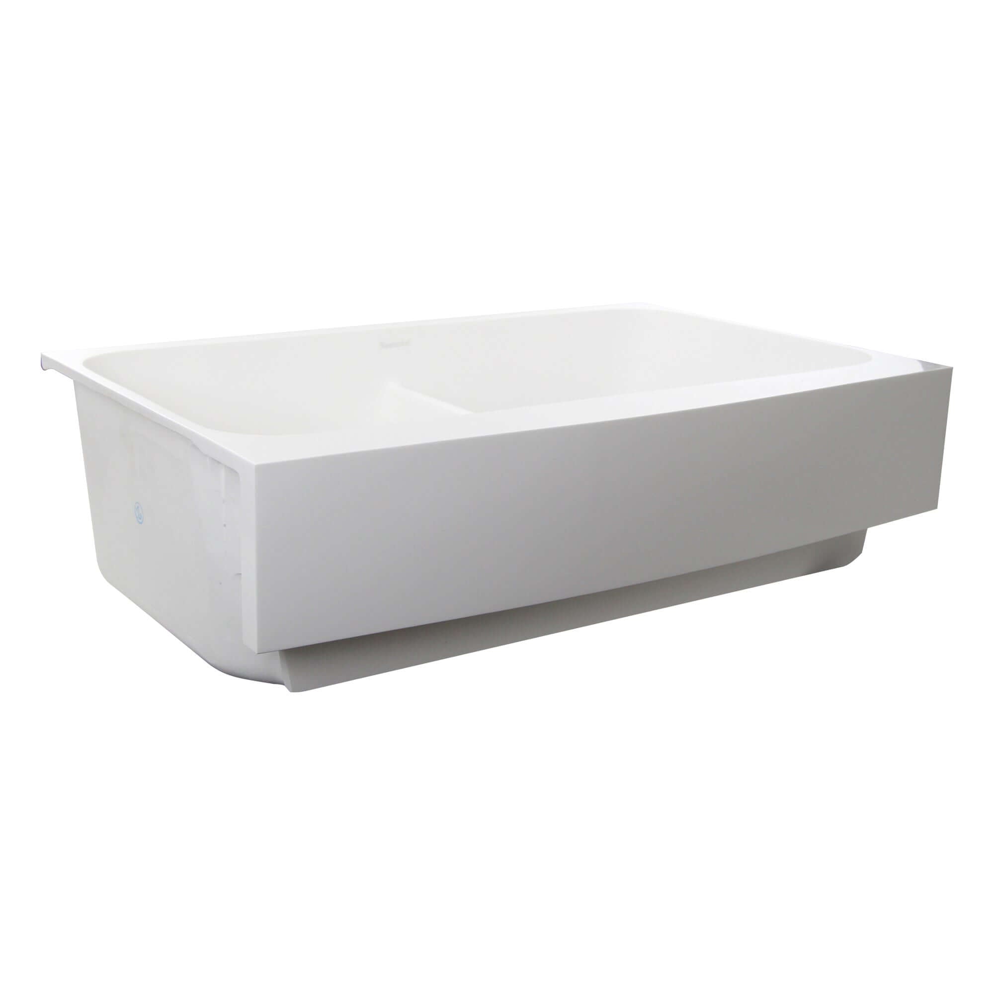 Alternate Image for Nantucket Sinks Glacierstone 31" Retrofit Double Bowl Farmhouse Sink, White, NS-GSEZA32D