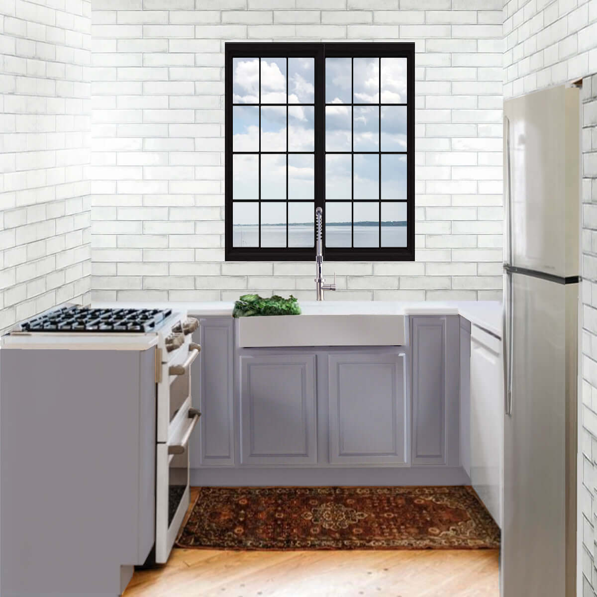 Alternate Image for Nantucket Sinks Glacierstone 31" Retrofit Farmhouse Sink, White, NS-GSEZA32S