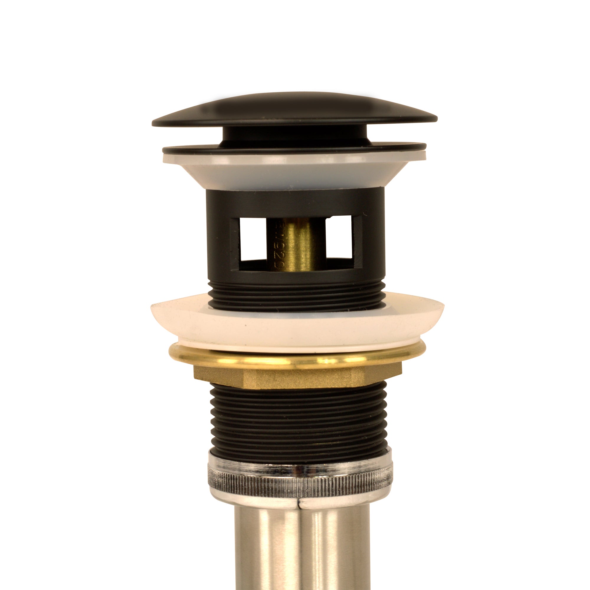 Alternate Image for Nantucket Sinks' Matte Black Finish Umbrella Drain With Overflow NS-UDMB-OF