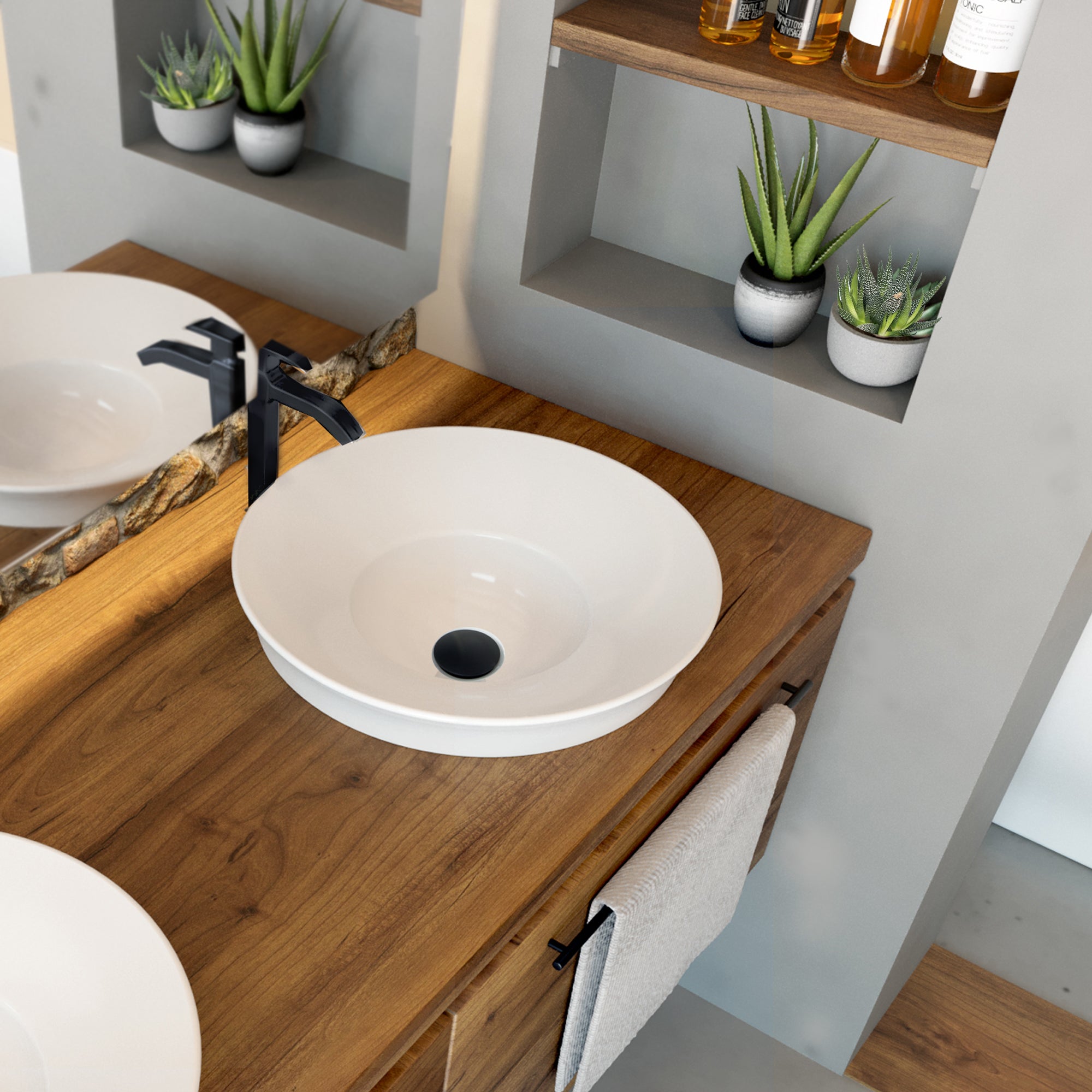 Alternate Image for Nantucket Sinks' Matte Black Finish Umbrella Drain NS-UDMB