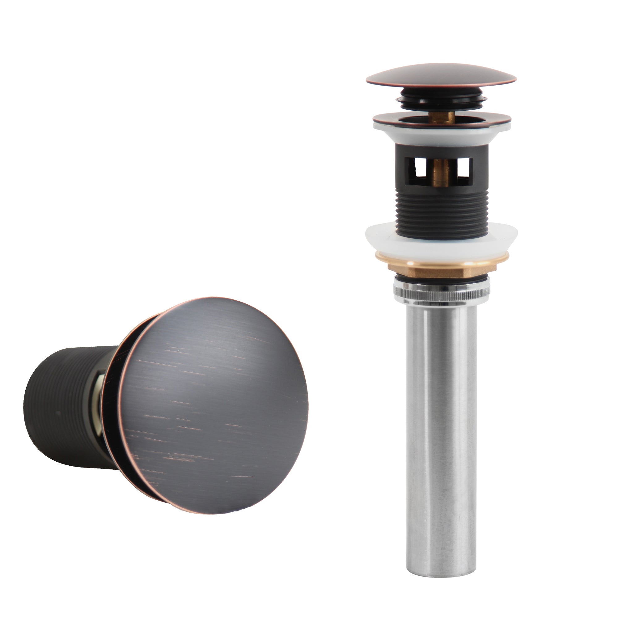 Alternate Image for Nantucket Sinks Oil Rubbed Bronze Finish Umbrella Drain With Overflow NS-UDORB-OF