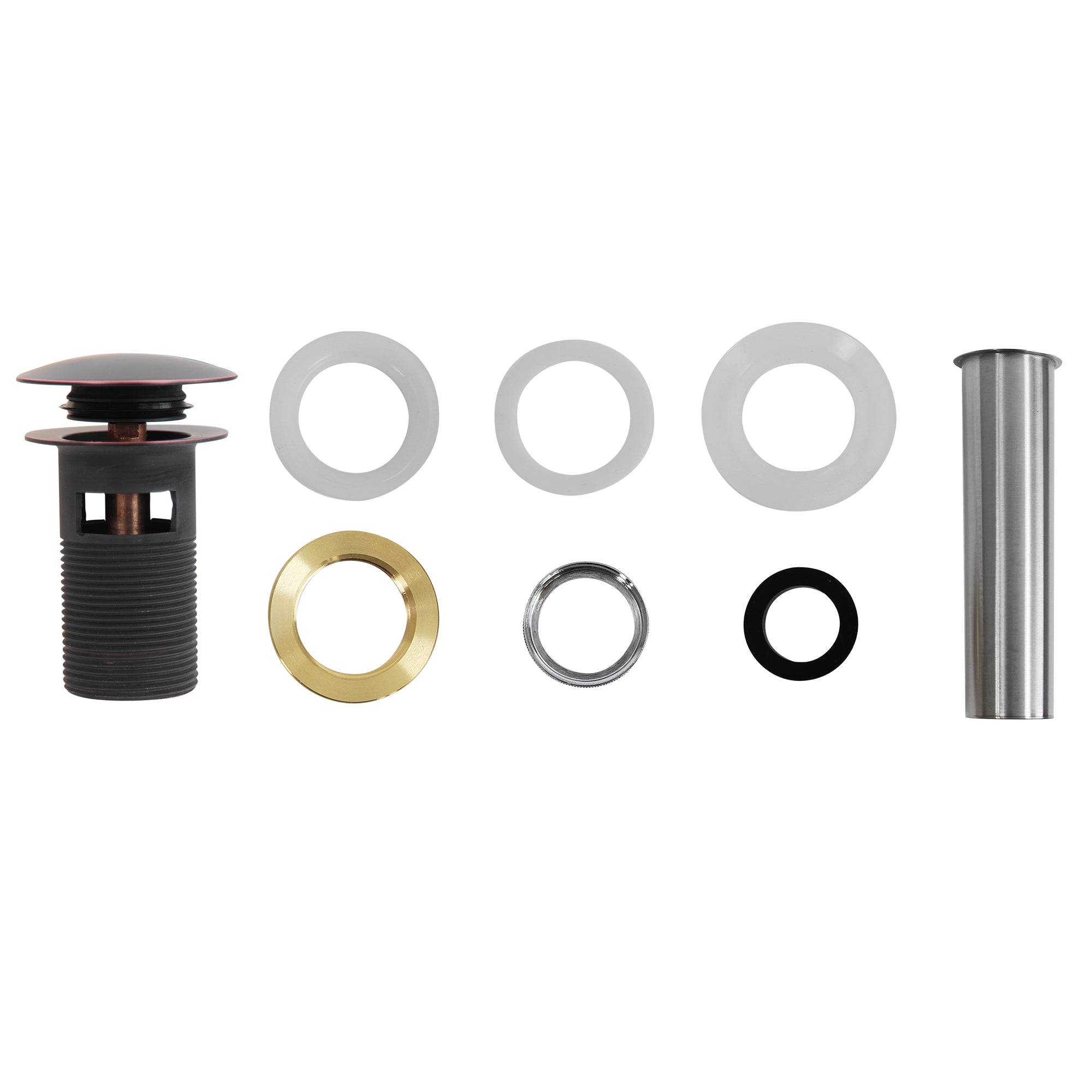 Alternate Image for Nantucket Sinks Oil Rubbed Bronze Finish Umbrella Drain With Overflow NS-UDORB-OF