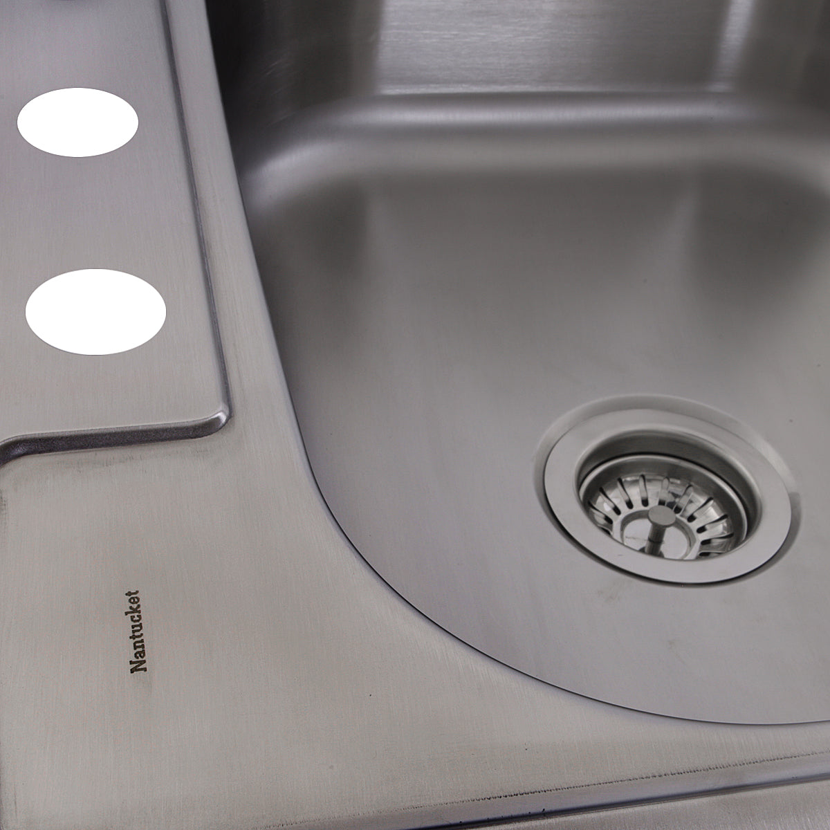 Alternate Image for Nantucket Sinks Madaket 25" Stainless Steel Kitchen Sink, 18 Gauge, NS2522-8