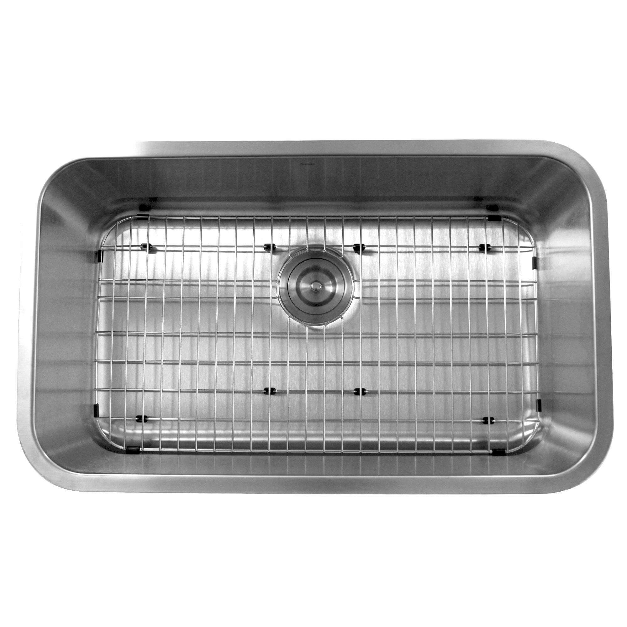 Alternate Image for Nantucket Sinks Sconset 30" Undermount 304 Stainless Steel Kitchen Sink with Accessories, 16 Gauge, NS3018-10-16