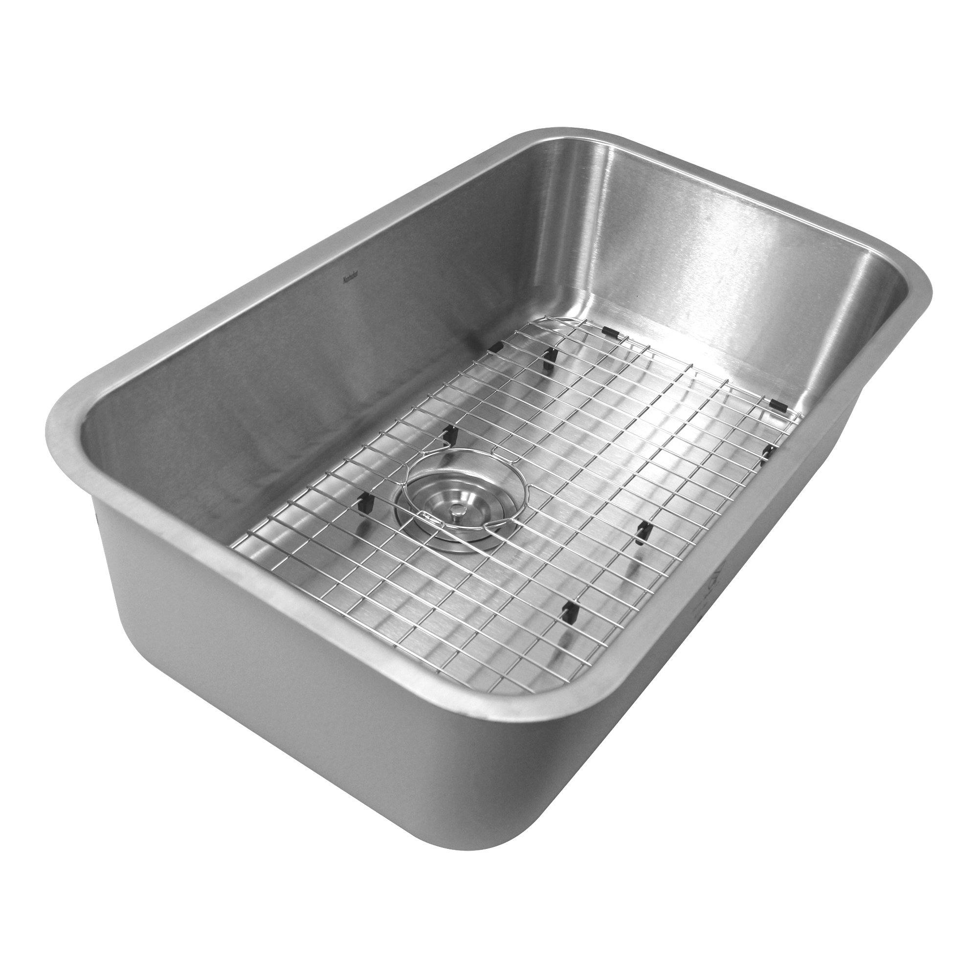 Alternate Image for Nantucket Sinks Sconset 30" Undermount 304 Stainless Steel Kitchen Sink with Accessories, 16 Gauge, NS3018-10-16