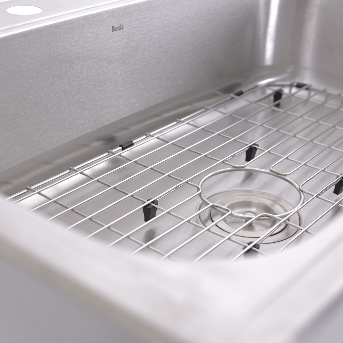 Alternate Image for Nantucket Sinks Madaket 33" Stainless Steel Kitchen Sink, 18 Gauge, NS3322-8